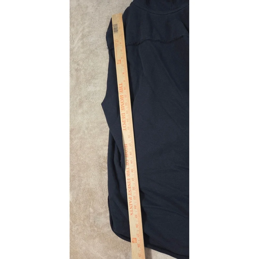 Under Armour iron lradise hoodie Mens size Large Black sleeveless gym workout
